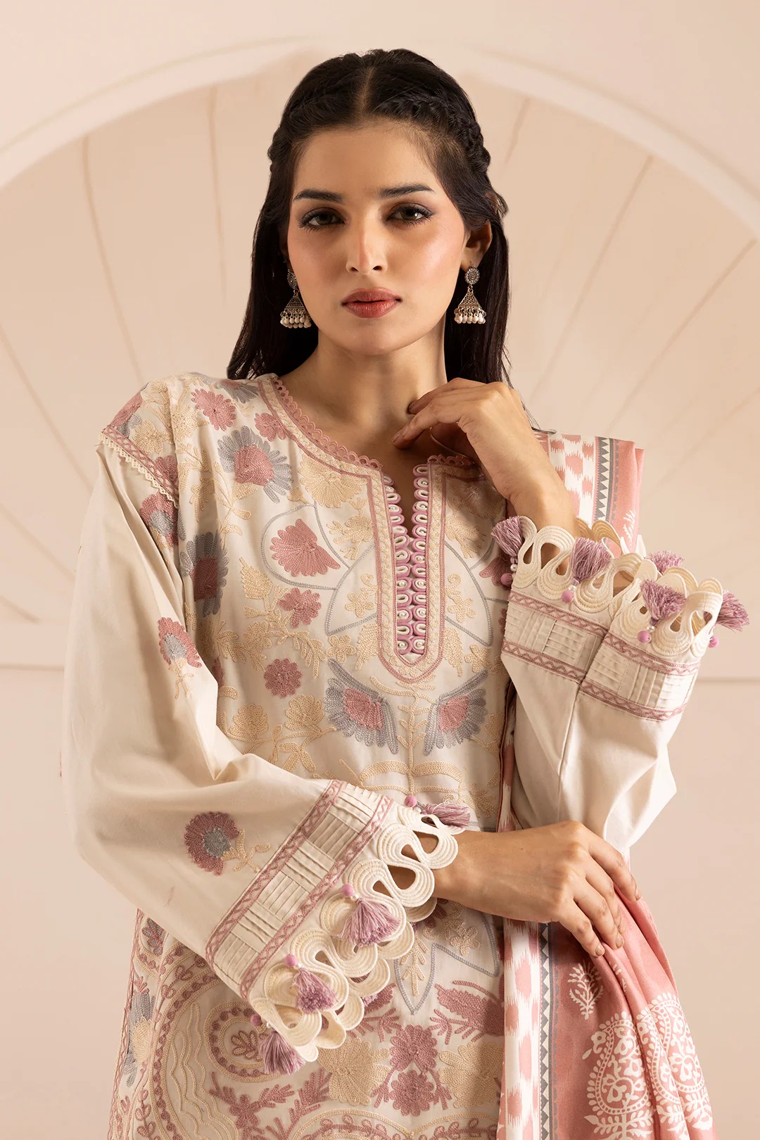 Embroidered Shirt Shalwar Dupatta - 0267